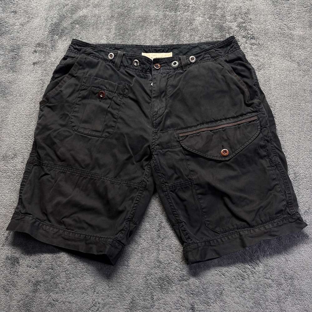 Vintage Polo Ralph Lauren Cargo Shorts Mens 34 Black Utility Military Gorp
